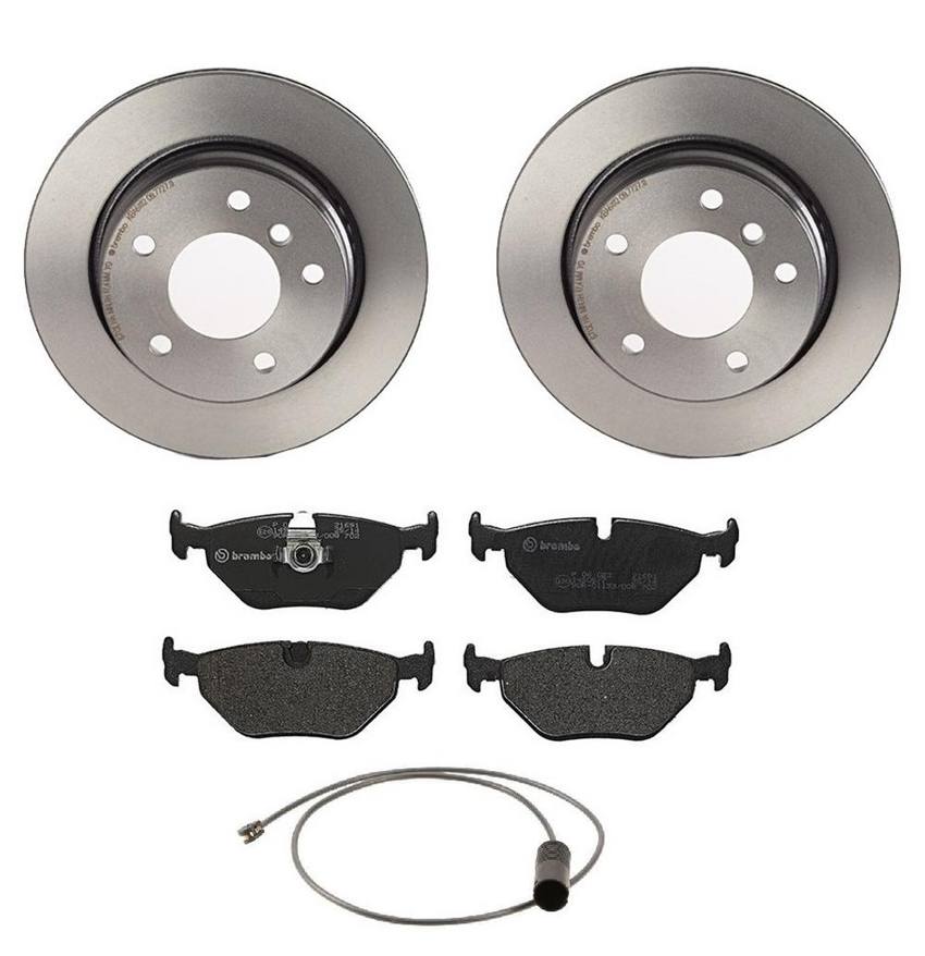 BMW Brembo Brake Kit Pads and Rotors Rear (276mm) (LowMet